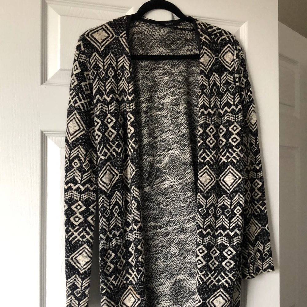 Long geometric sweater